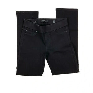 Liverpool Black Straight Leg Jeans Pull On Size 26